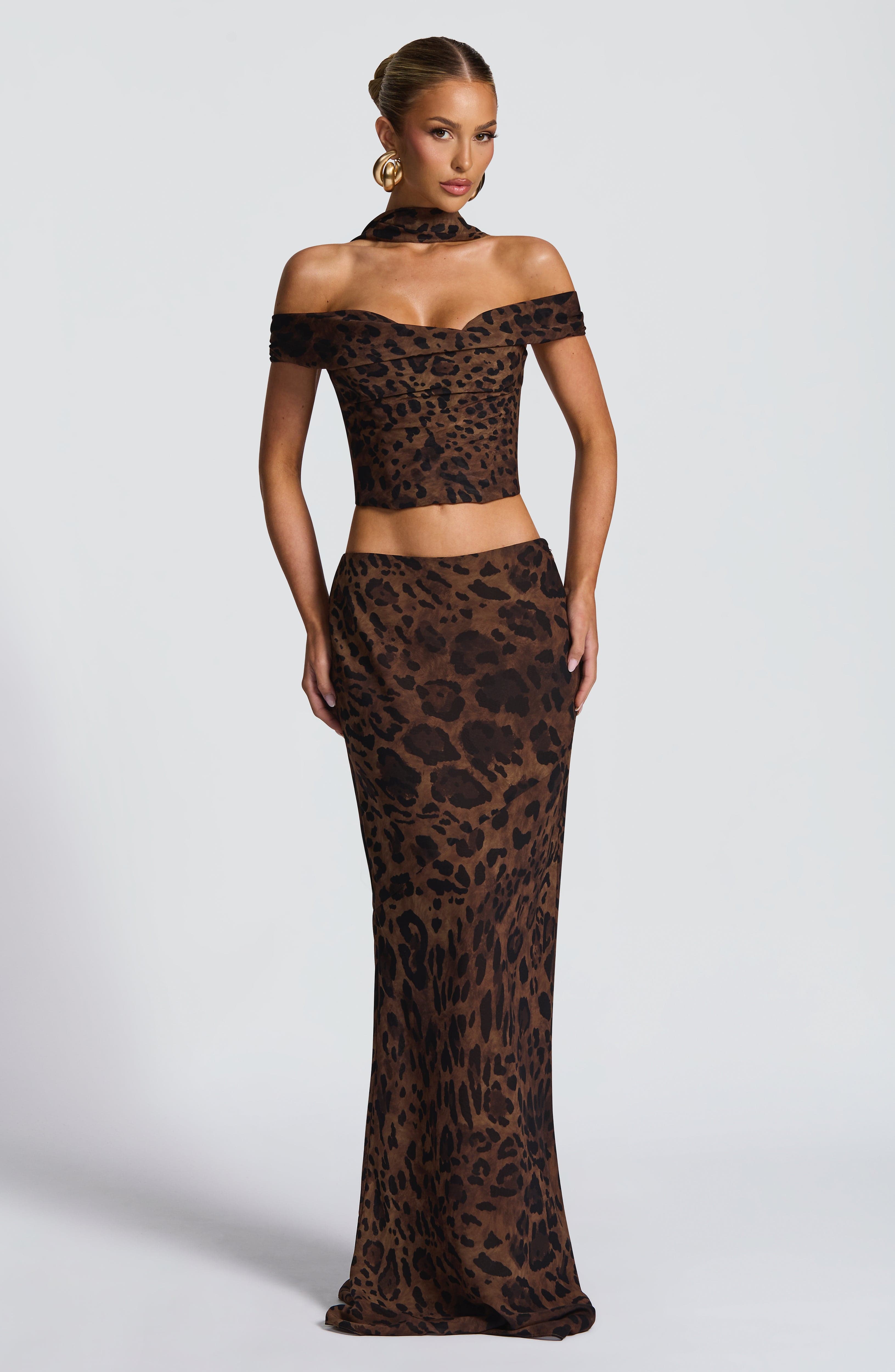 Chrysoula Maxi Skirt - Leopard Print
