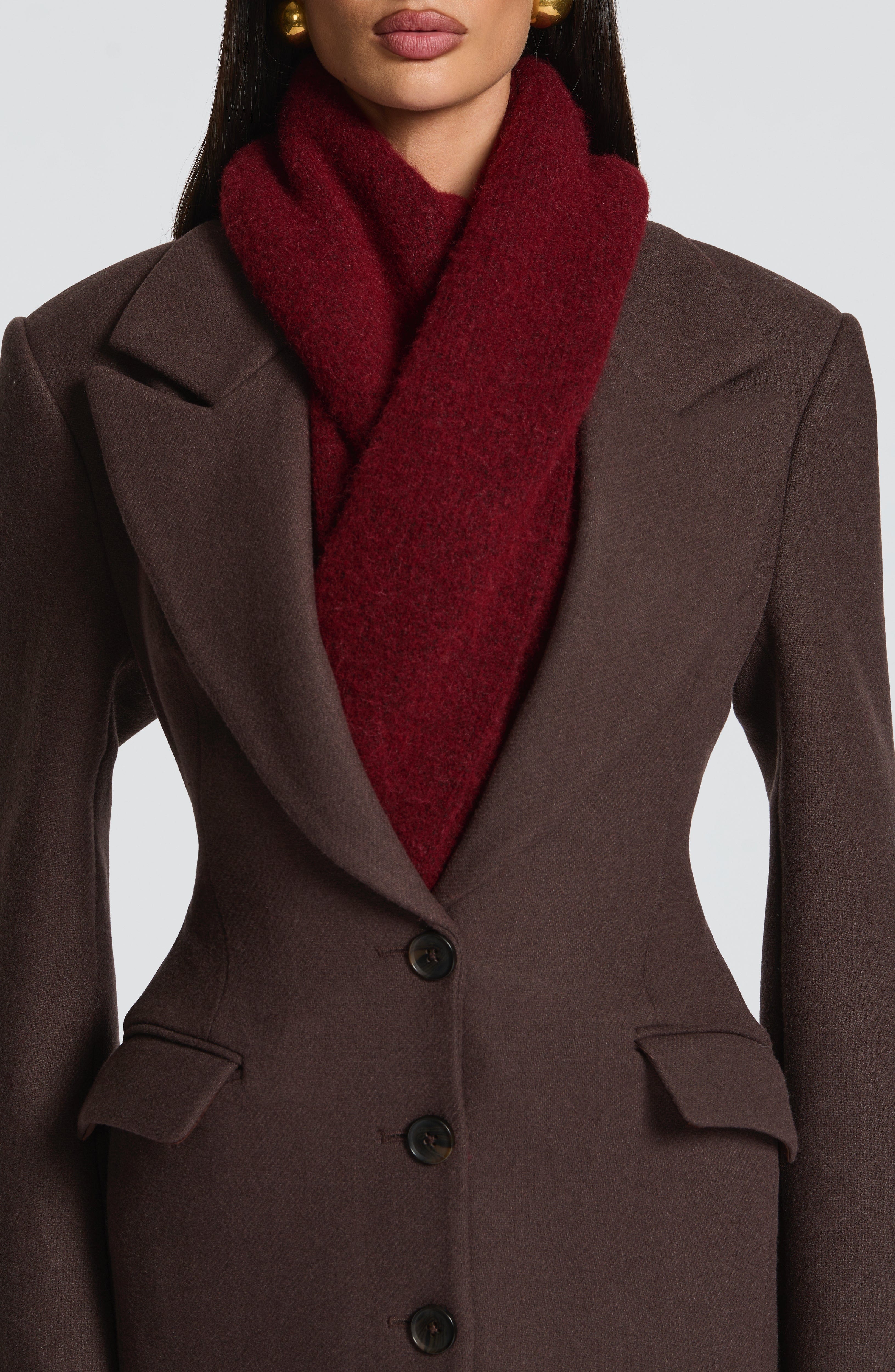 Jeanie Scarf - Burgundy