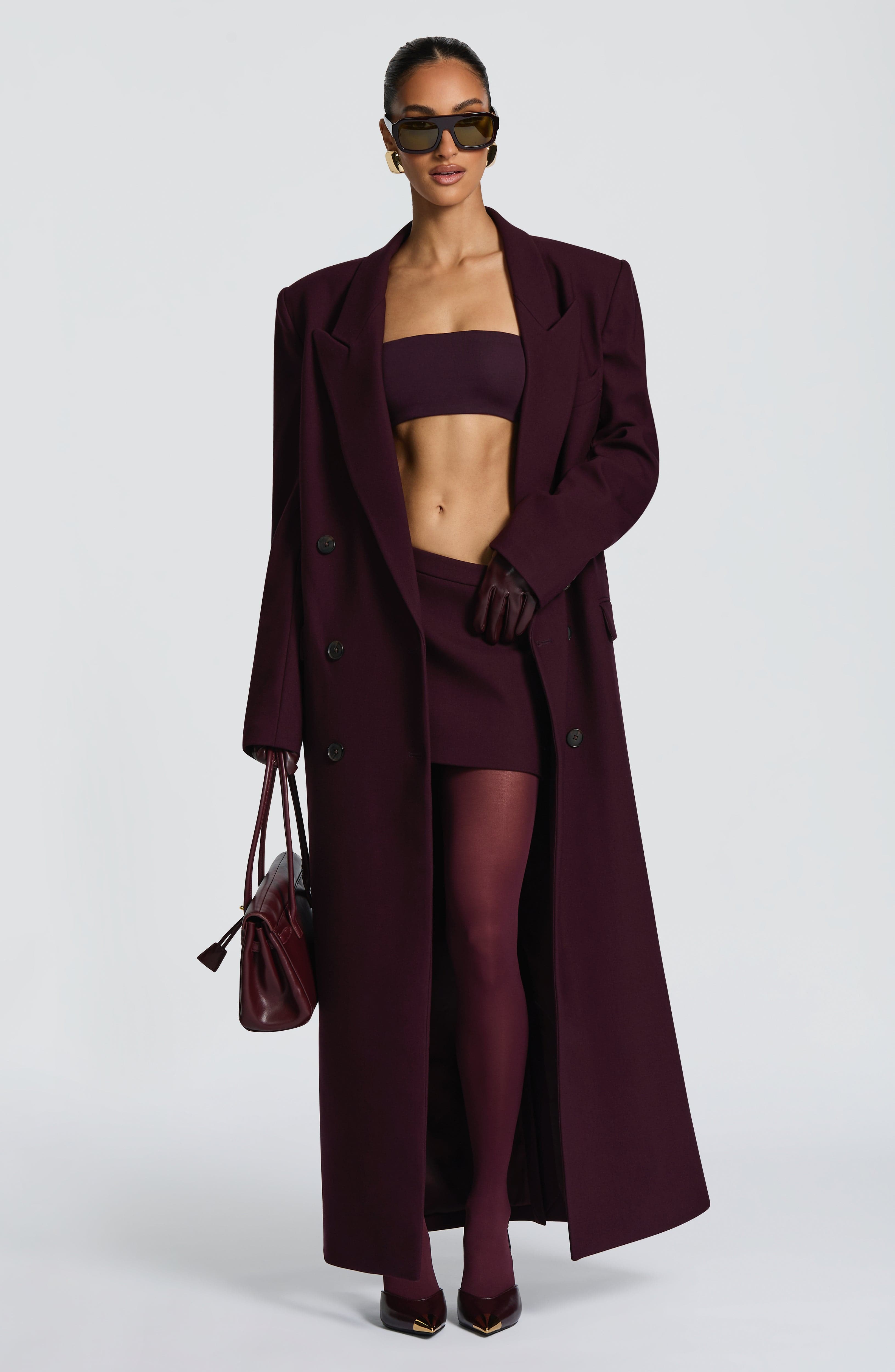 Michelle Coat - Plum
