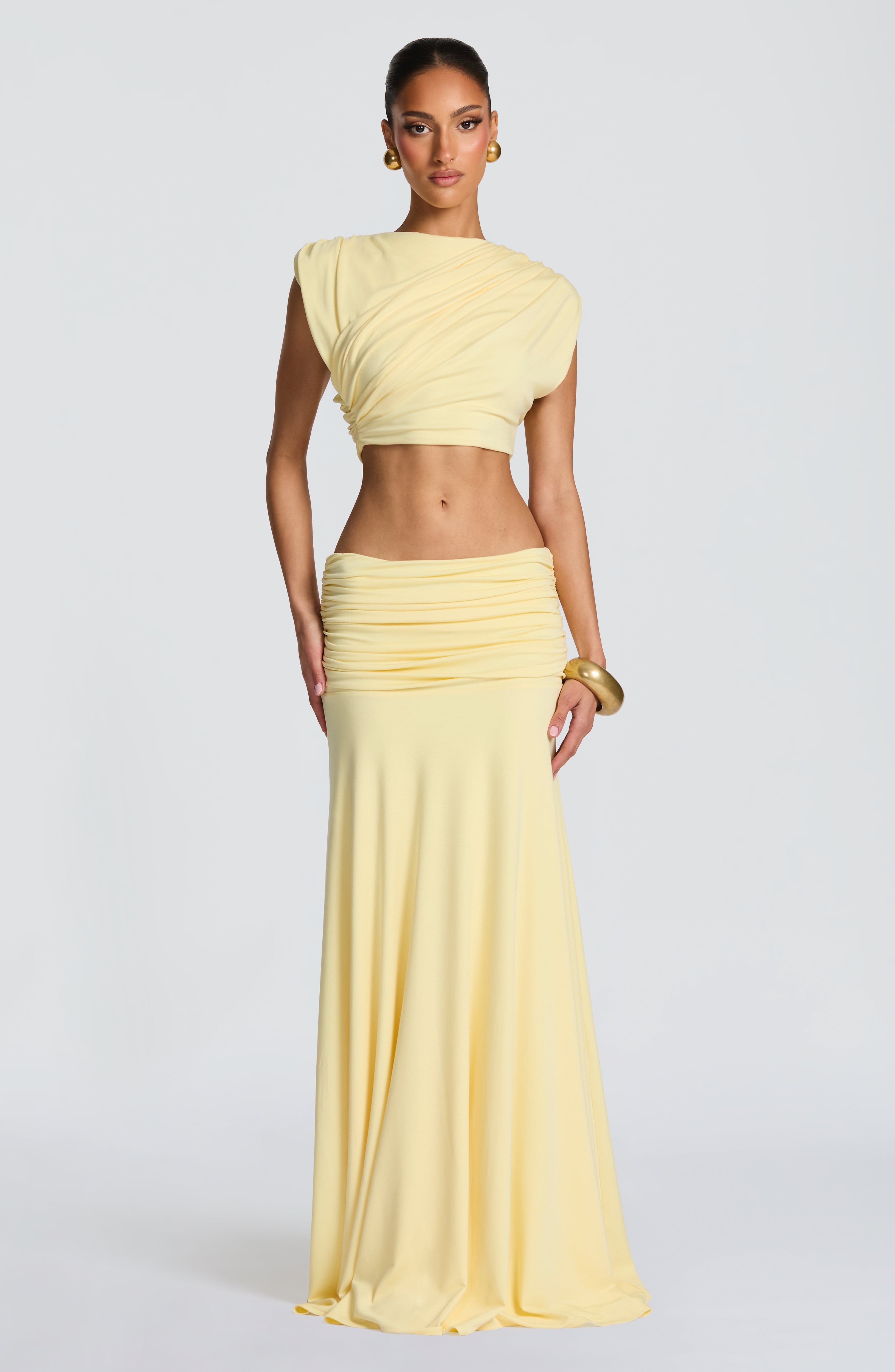 Paige Maxi Skirt - Lemon Skirt Babyboo Fashion Premium Exclusive Design