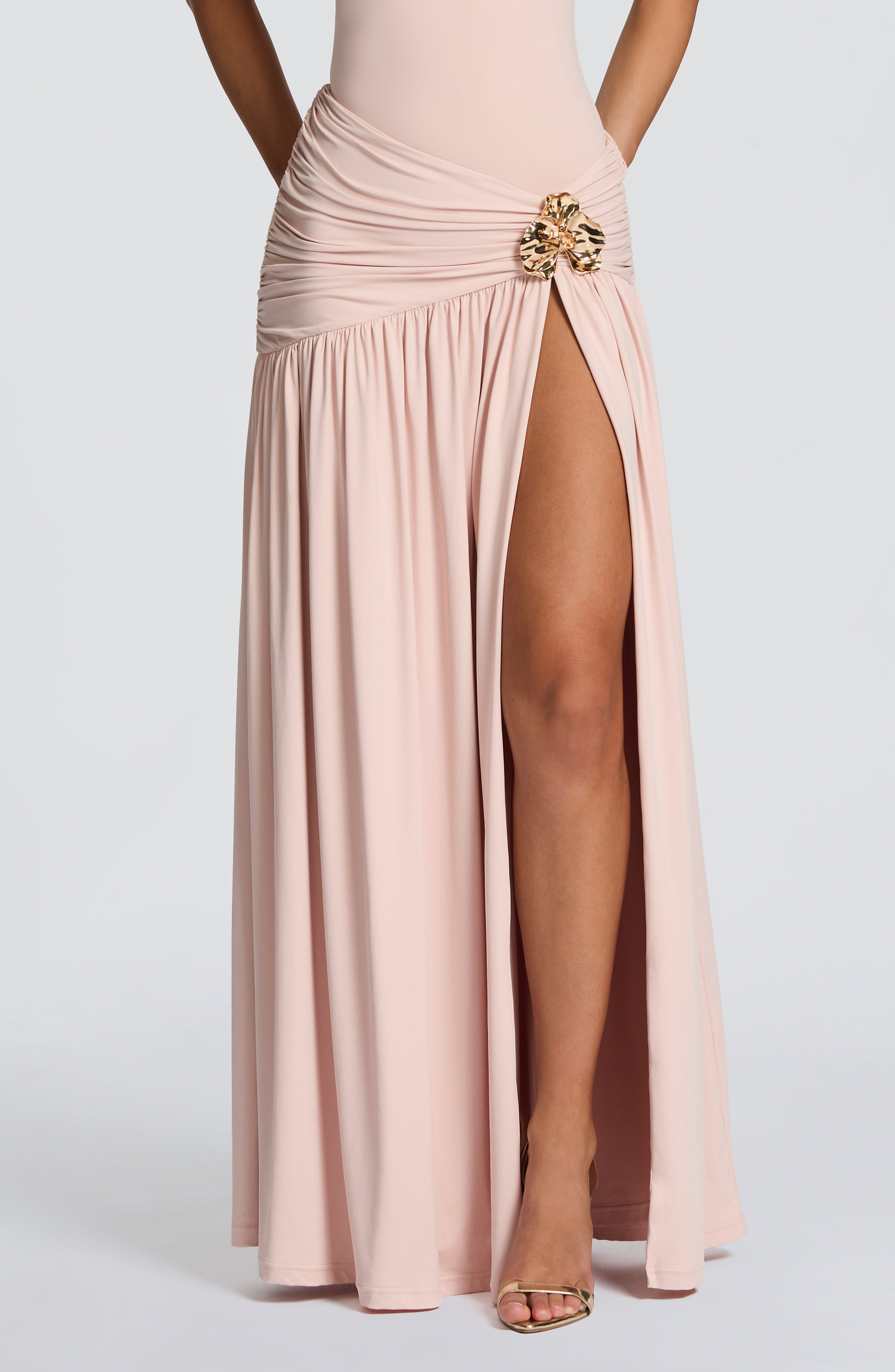 Saira Maxi Skirt - Soft Blush