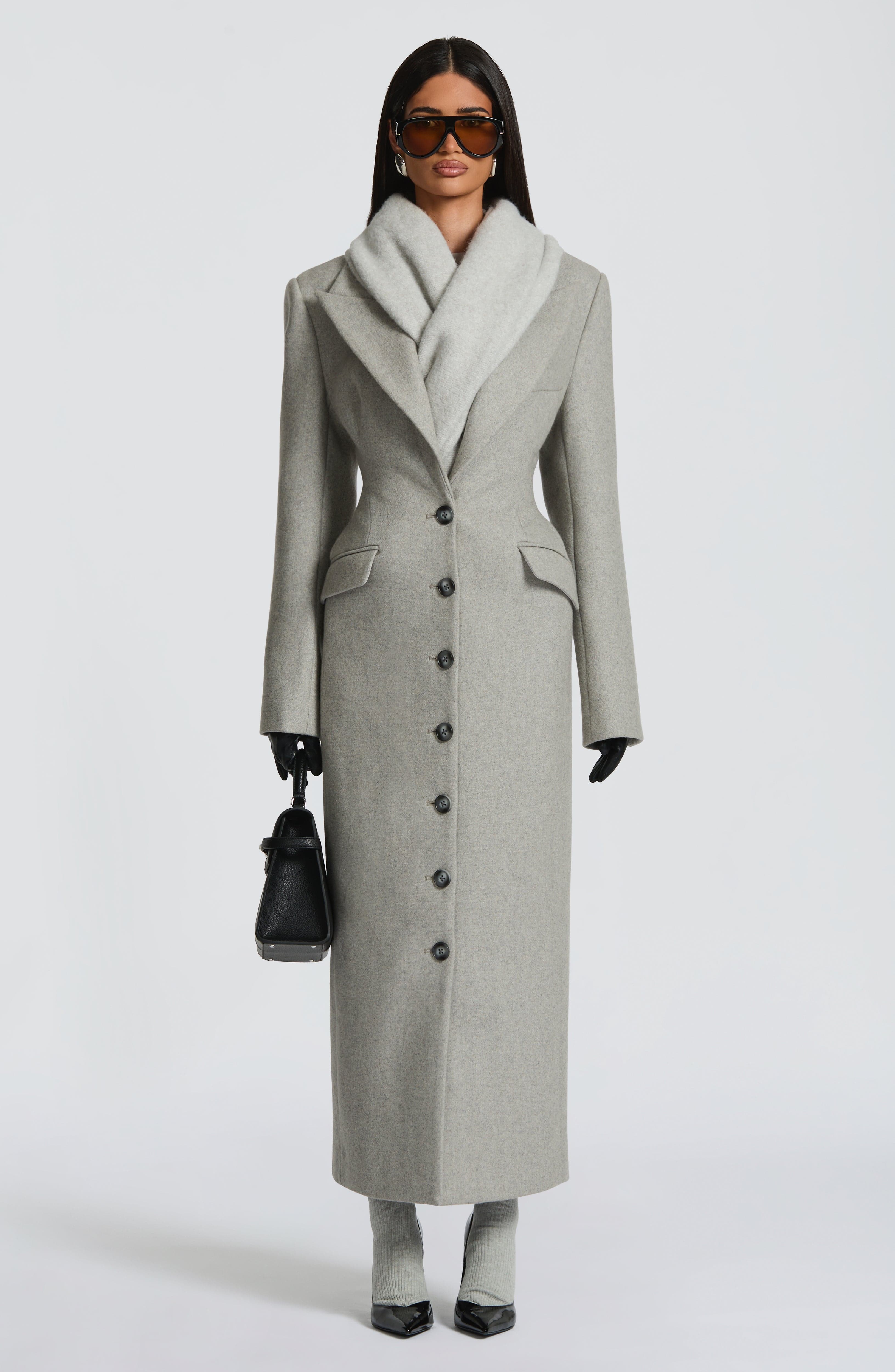Ursula Coat - Light Grey