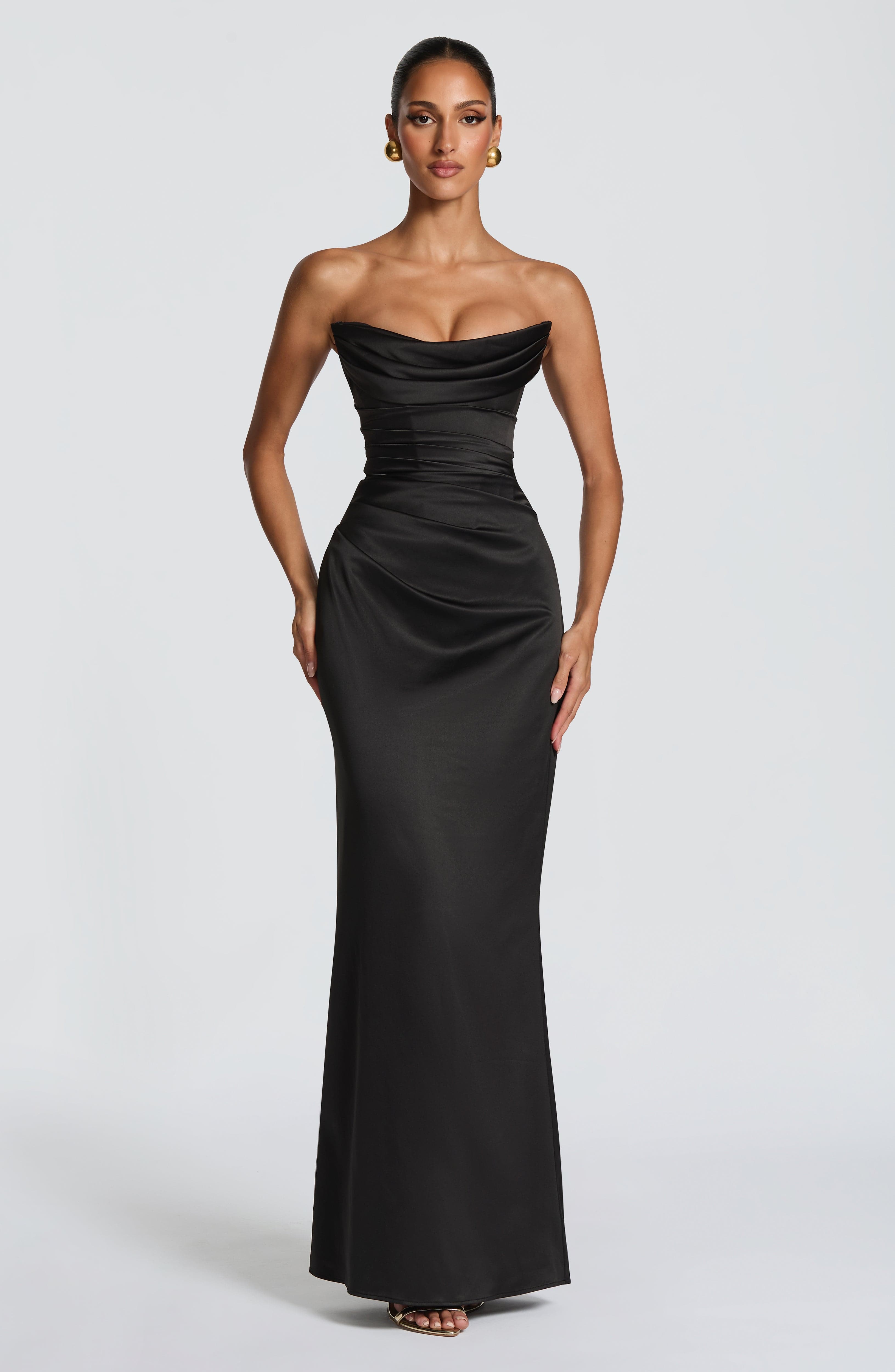 Vessa Maxi Dress - Black Dress XS Babyboo Fashion Premium Exclusive Design