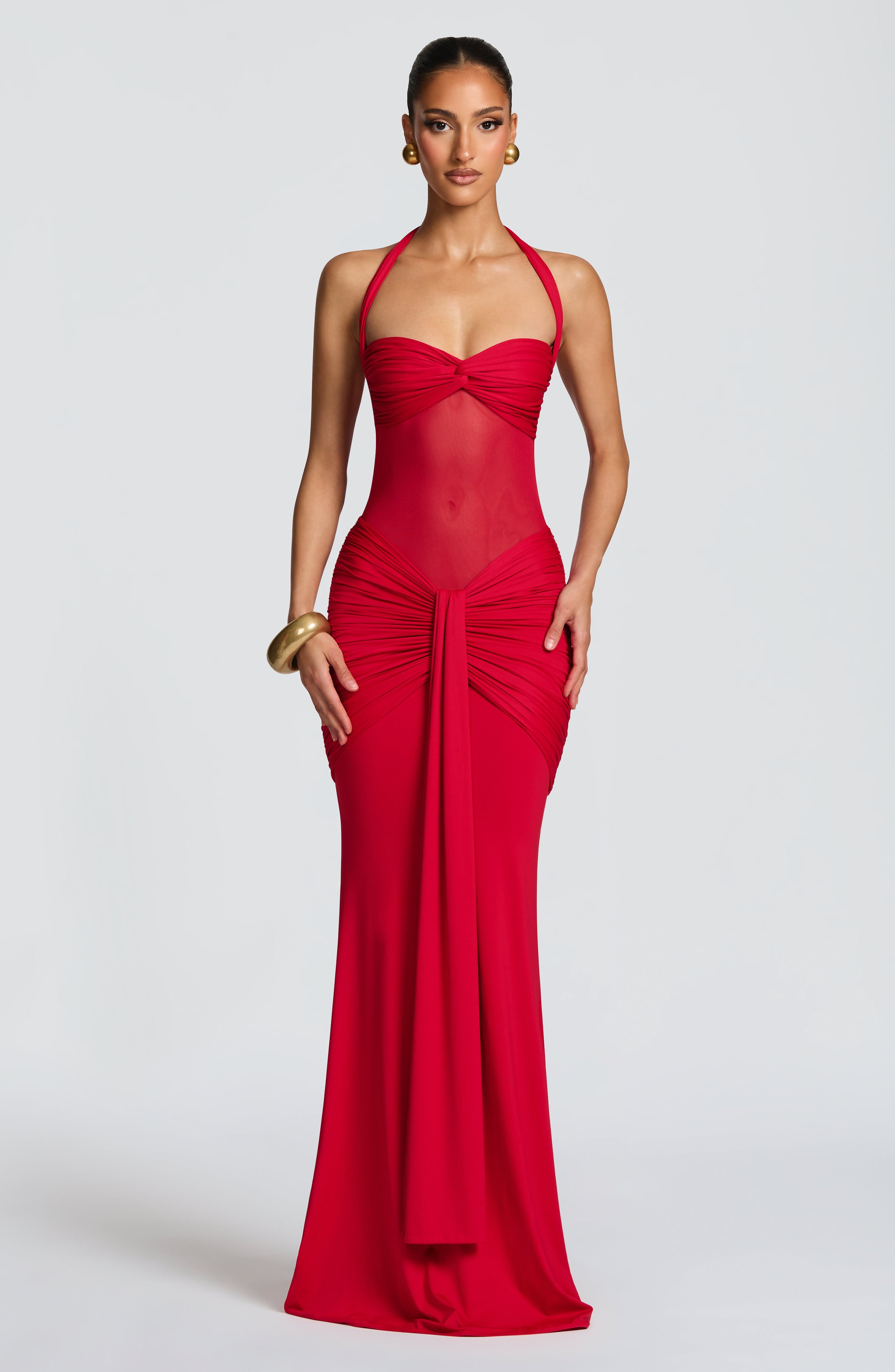 Vixen Maxi Dress - Red Dress XS Babyboo Fashion Premium Exclusive Design