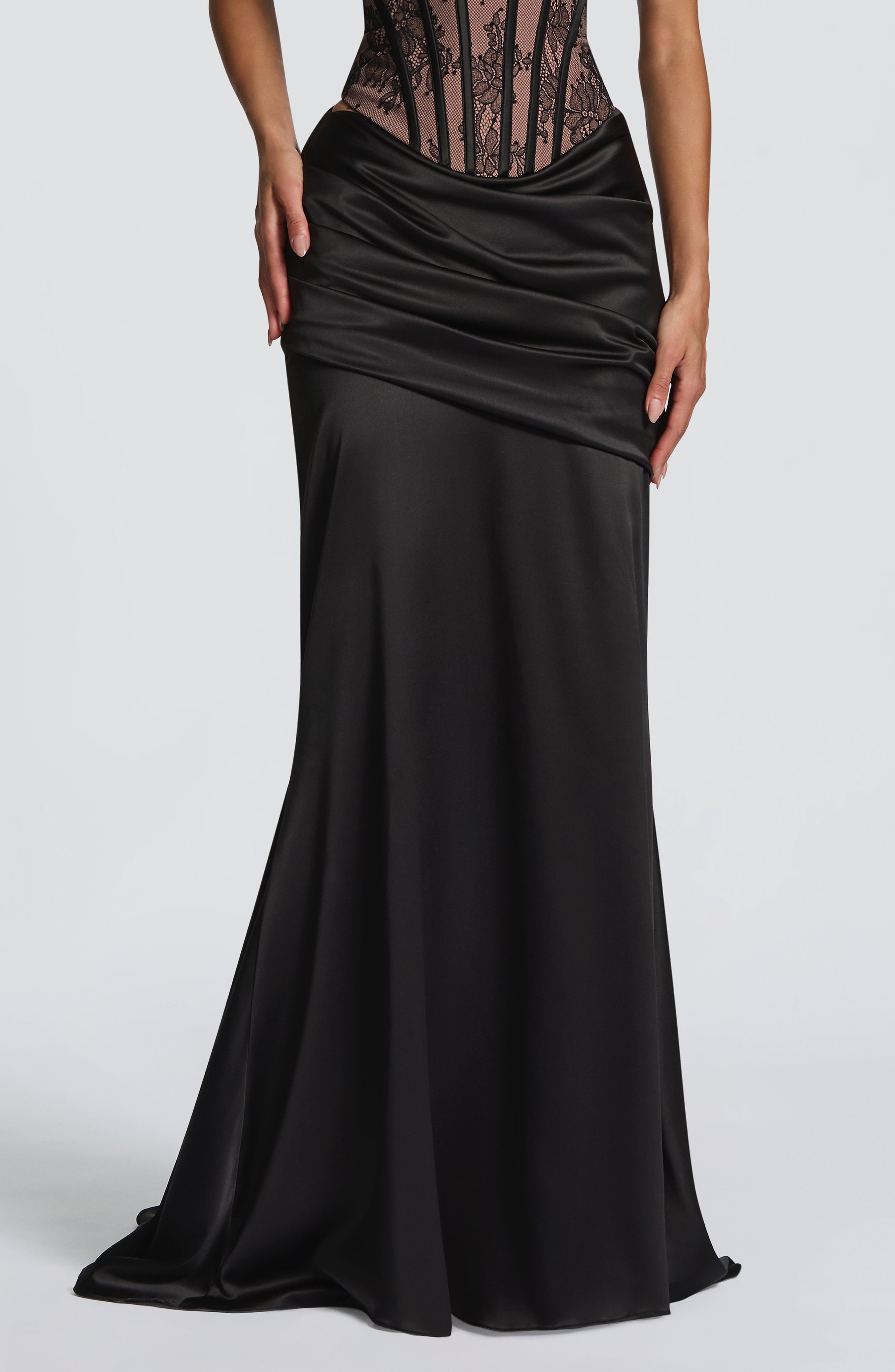 Claudette Maxi Skirt - Black