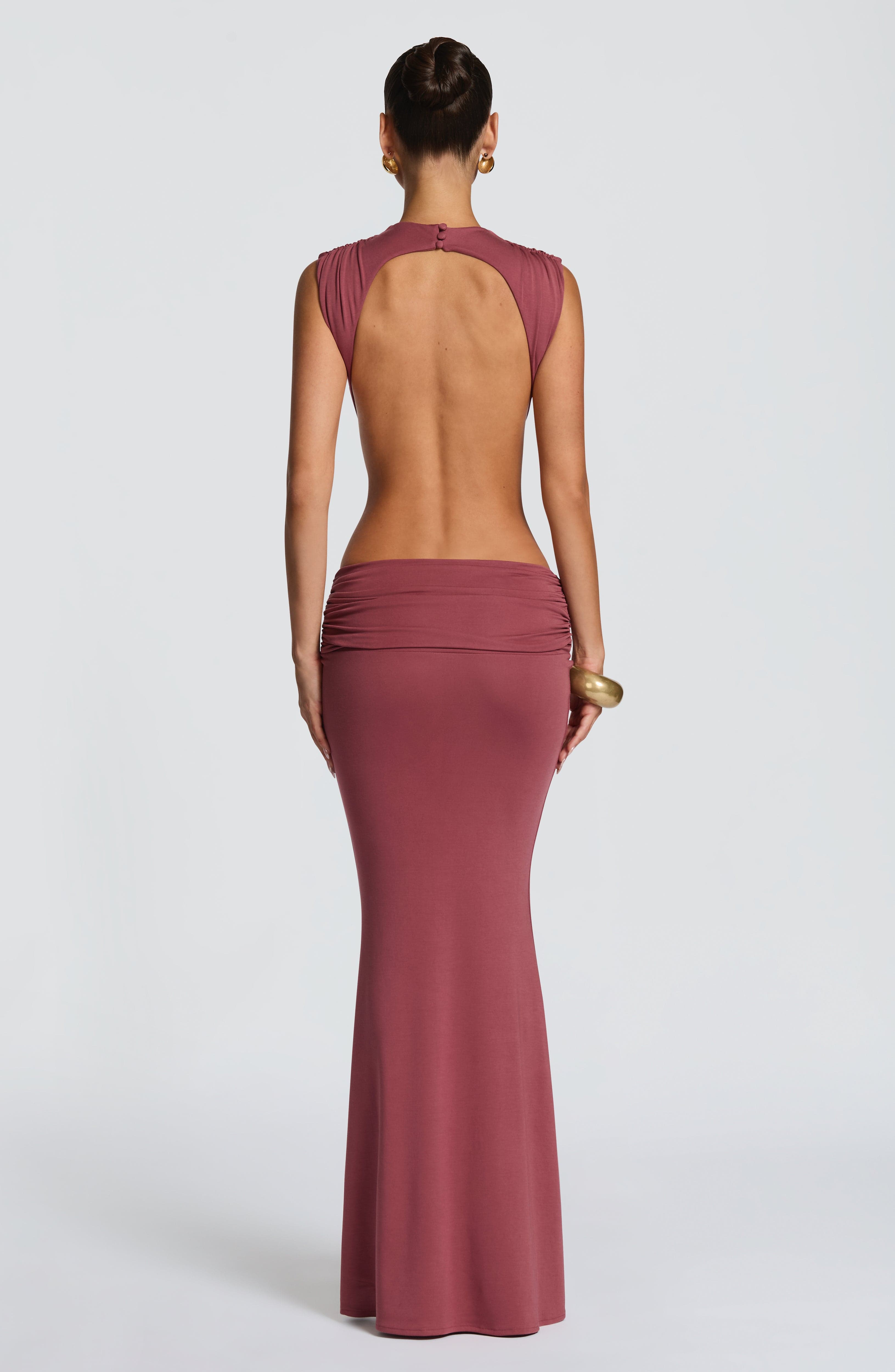 Fenella Maxi Dress - Rose Brown
