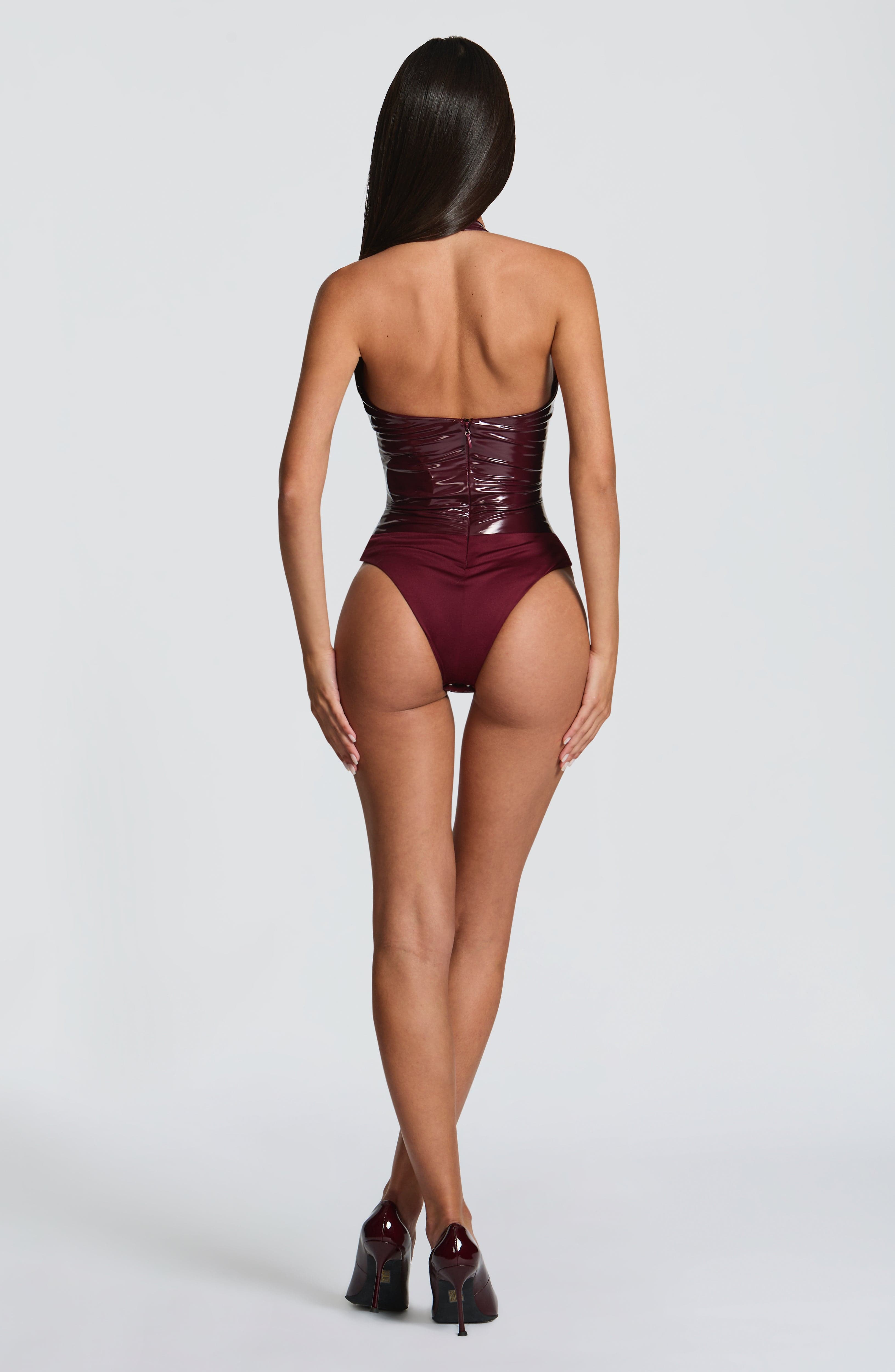 Harley Bodysuit - Cherry Lacquer