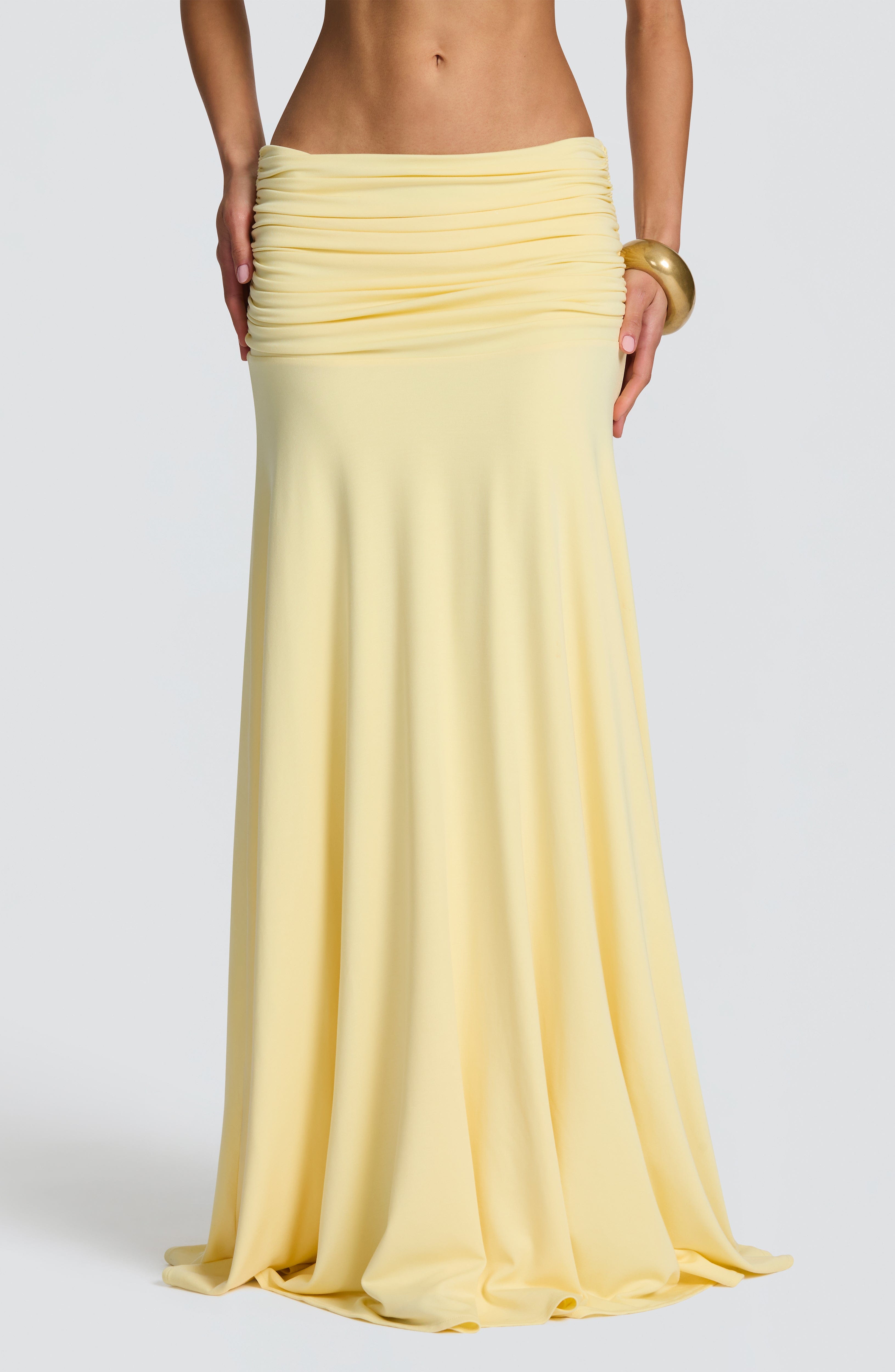 Paige Maxi Skirt - Lemon