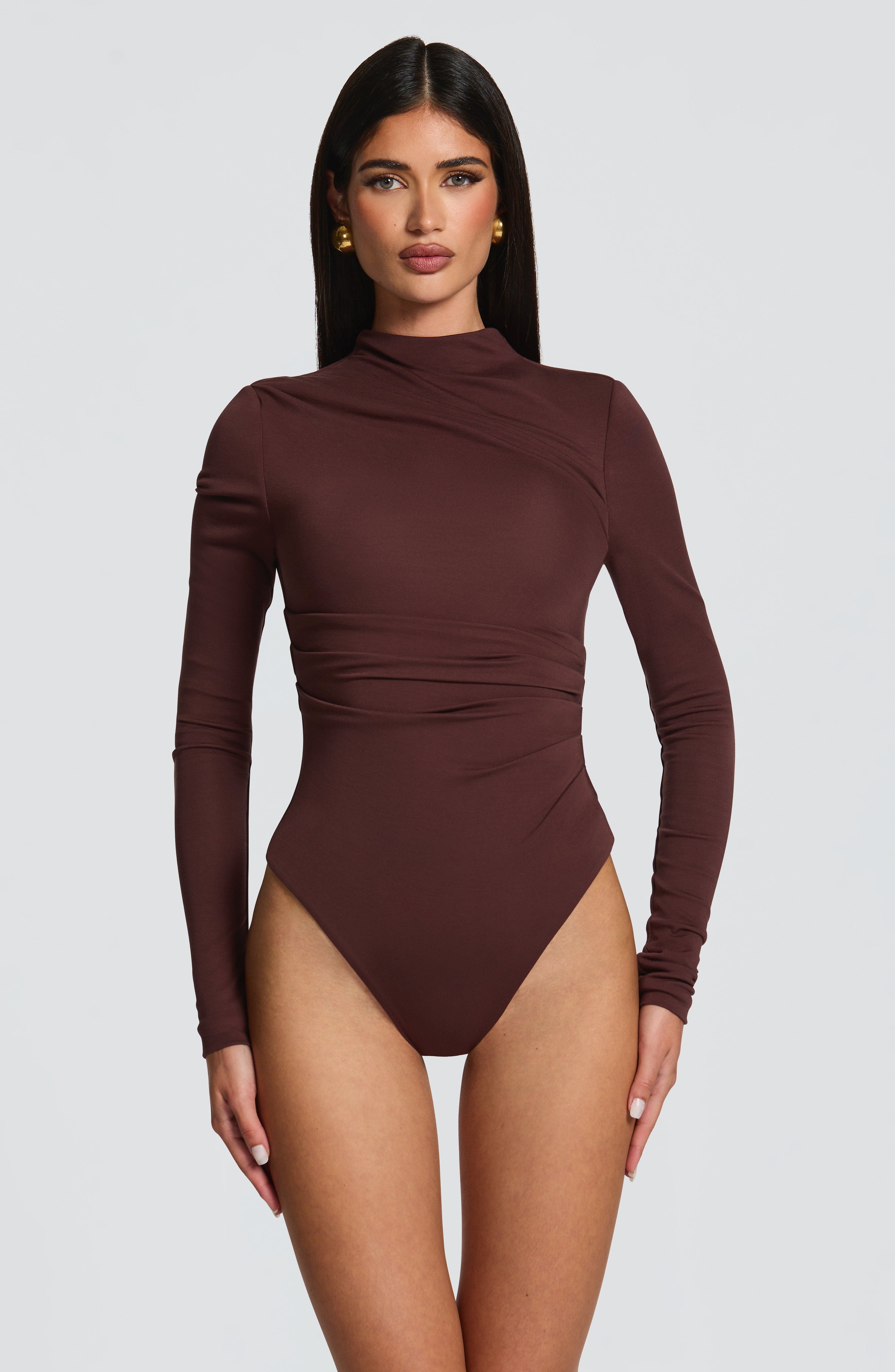 Pearson Bodysuit - Plum Brown