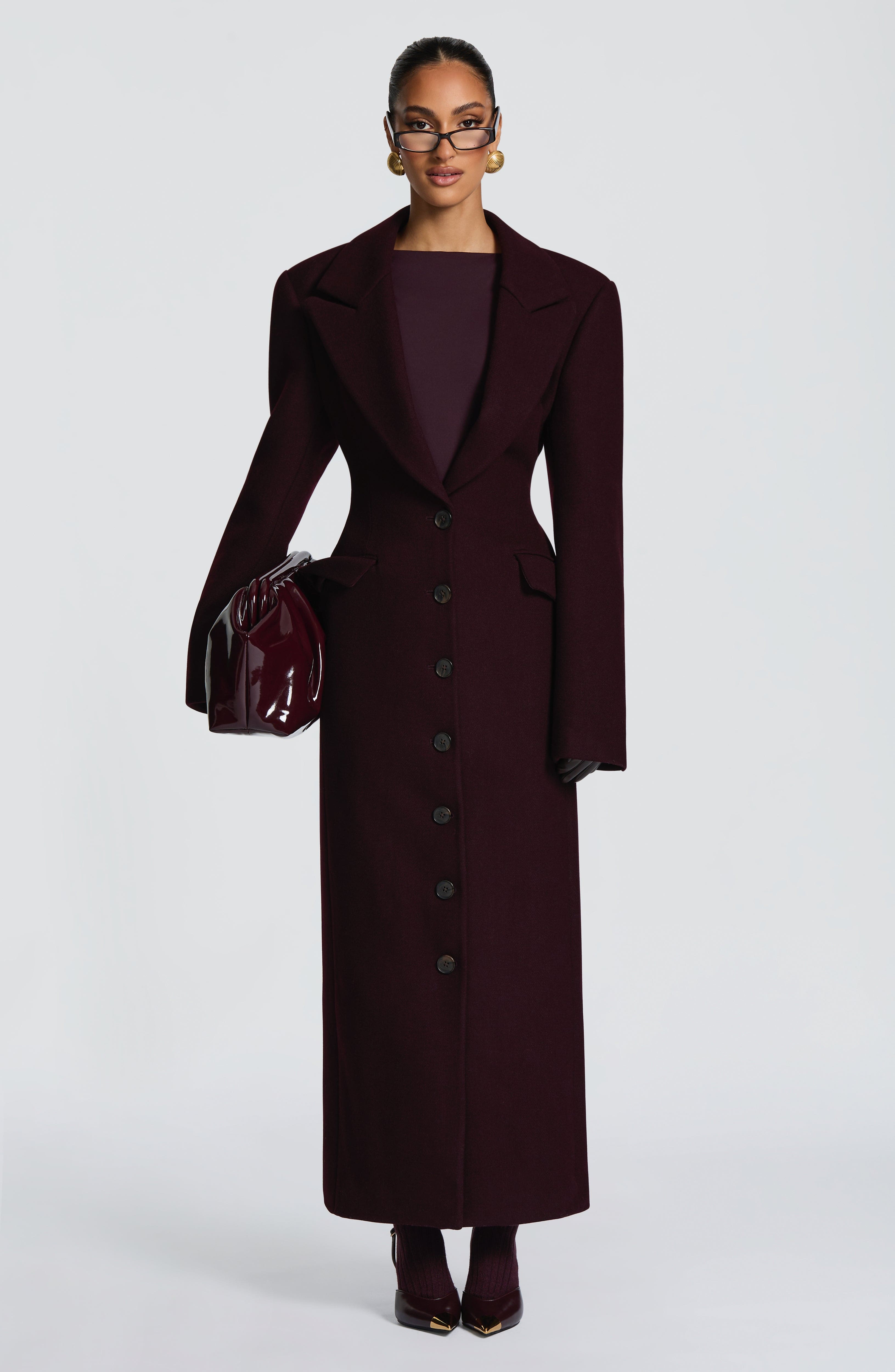 Ursula Coat - Plum