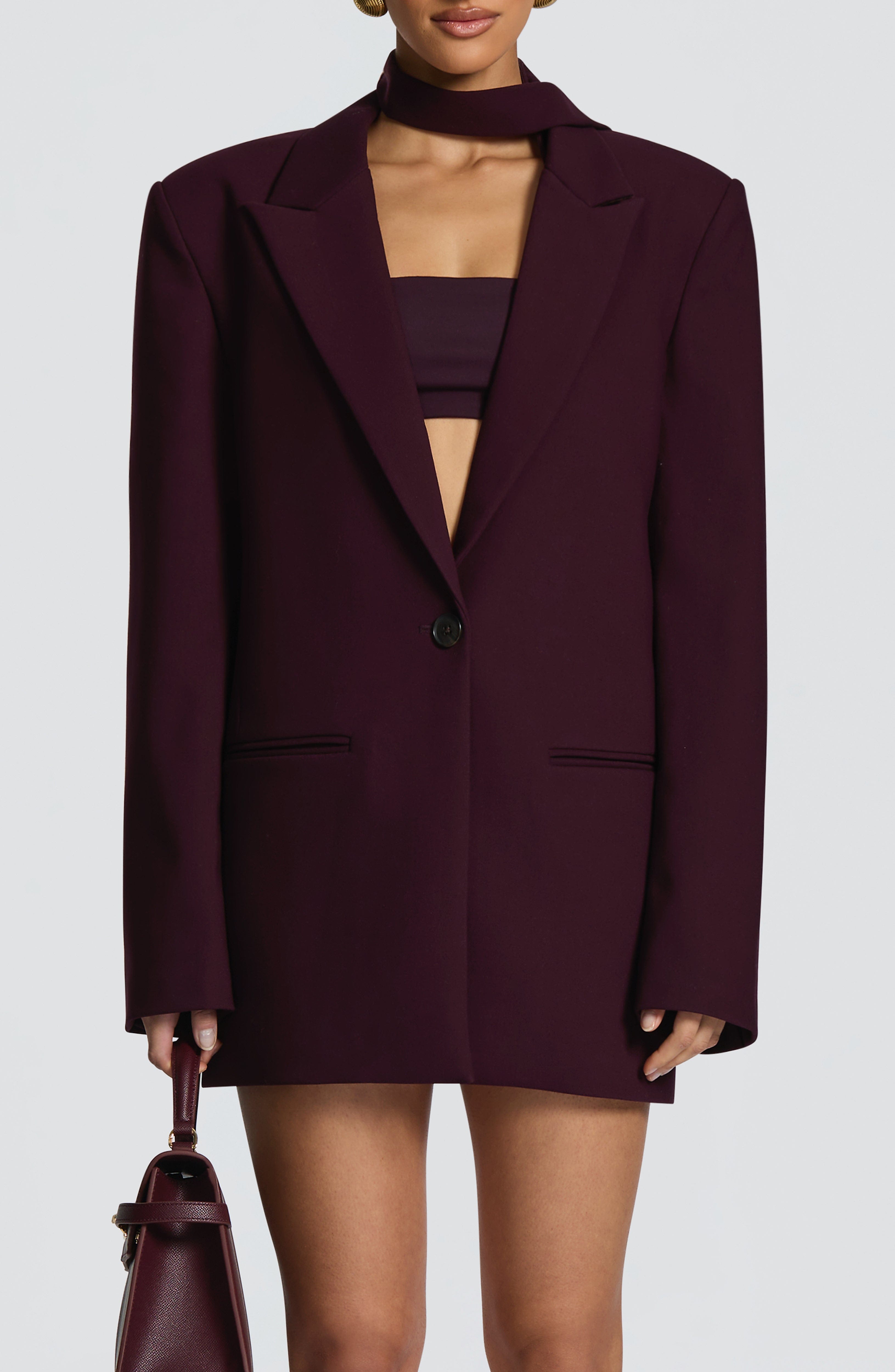 Vinnie Scarf - Plum Accessories ONE SIZE Babyboo Fashion Premium Exclusive Design